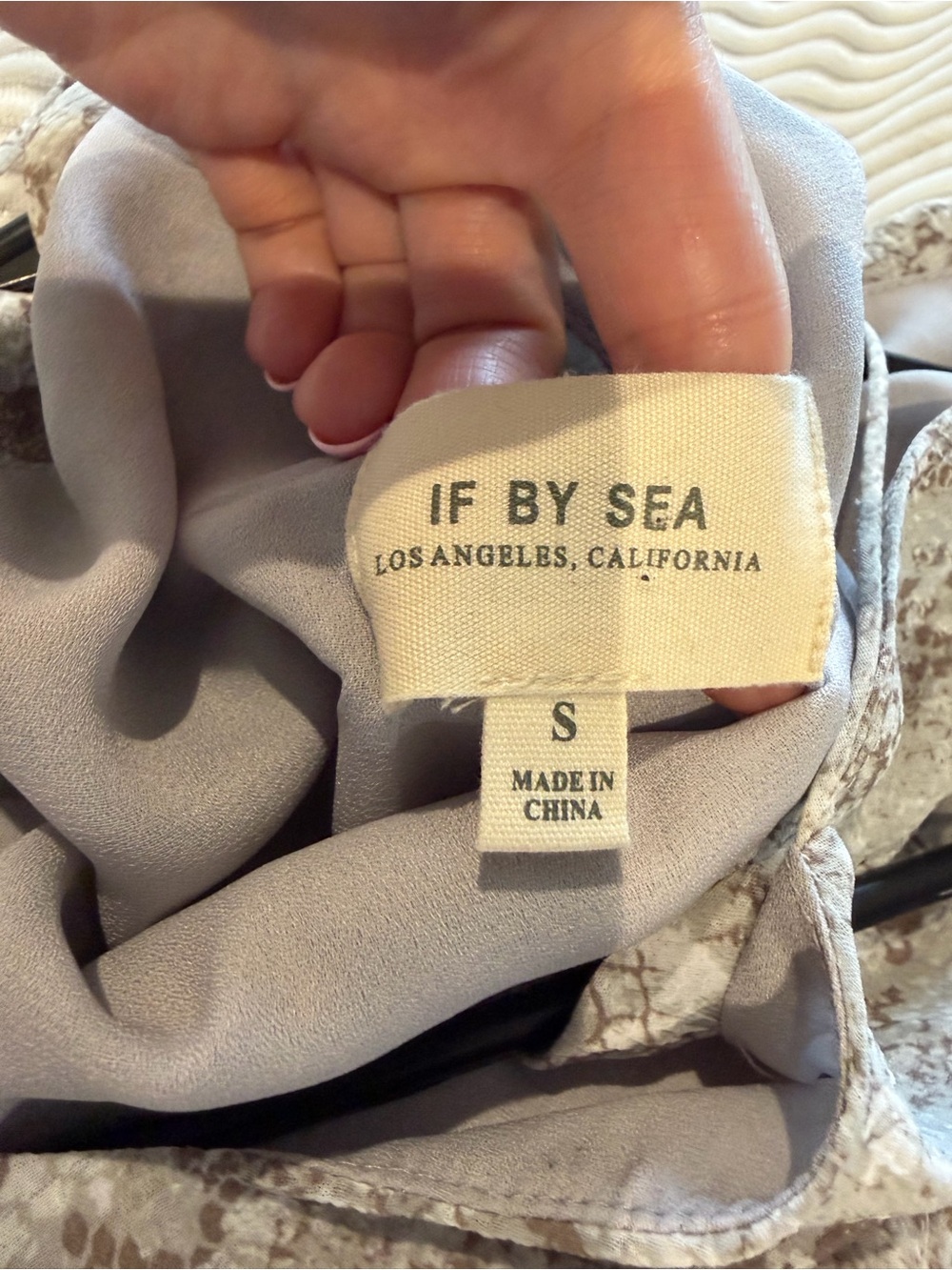 Life By Sea Snake Print Dress - Taupe & Cream snake print - Picture 8 of 9